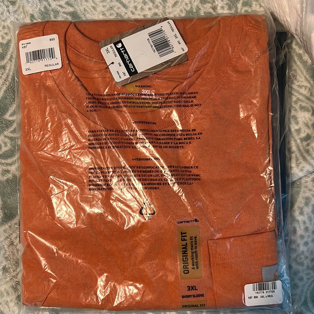 Men’s 3XL Carhartt Pocket Original Fit T Shirt